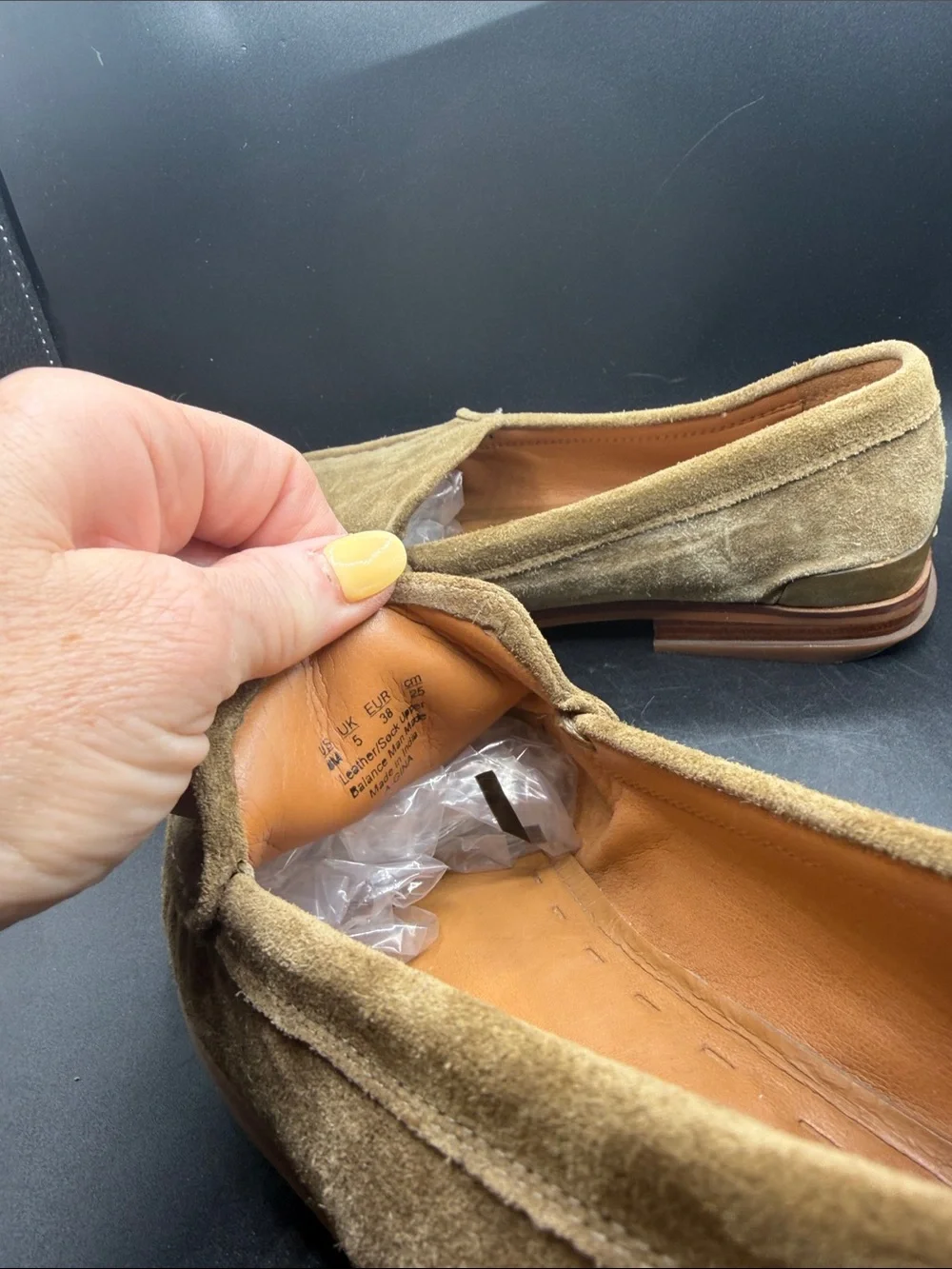 Sarto Men's Tan Suede Slip-On Loafers